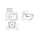 ARTCERAM Биде подвесное ArtCeram Hi-Line белый глянец (HIB001 01; 00) фото 5 Aquada.com.ua
