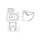 ARTCERAM Биде напольное ArtCeram Hi-Line, черный глянецевый (HIB002 03;00) фото 4 Aquada.com.ua