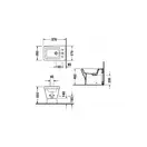 Биде напольное Duravit 2nd floor 57х37 см (0136100000) фото 3 Aquada.com.ua