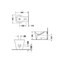 Биде напольное Duravit Starck1 64х41 см, цвет белый (0274100000) фото 4 Aquada.com.ua