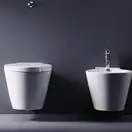 Биде подвесное Duravit Starck1 57.5х41 см, цвет белый (0274150000) фото 3 Aquada.com.ua