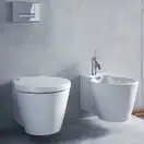 Биде подвесное Duravit Starck1 57.5х41 см, цвет белый (0274150000) фото 4 Aquada.com.ua