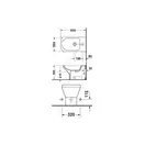 Напольное биде Duravit Caro, с переливом, цвет белый (0290100000) фото 2 Aquada.com.ua