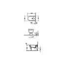 Биде напольное Duravit Starck3 56х37 см, цвет белый (2230100000) фото 4 Aquada.com.ua