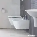 Биде подвесное Duravit Darling New 54х36,5 см, цвет белый (2249150000) фото 3 Aquada.com.ua