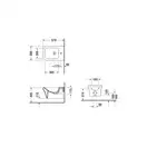 Биде подвесное Duravit P3 Comforts 57х38 см (2268150000) фото 4 Aquada.com.ua