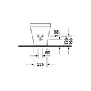 Биде напольное Duravit DuraStyle 63х37 см, цвет белый (удлиненное) (2283100000) фото 6 Aquada.com.ua