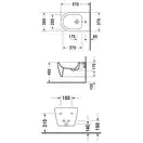 Биде подвесное Duravit Me by Starck (2288150000) фото 3 Aquada.com.ua