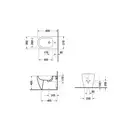 Биде напольное Duravit Me by Starck 60х37 см (2289100000) фото 5 Aquada.com.ua