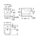 Grohe EuroCeramic Біде підвісне, біле (39208000)