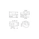 Биде подвесное Kolo Modo Pure L35103000 (L35103000) фото 4 Aquada.com.ua