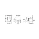 VILLEROY & BOCH VERITY DESIGN биде 37*56см подвесное, 1 отверстие для смесителя (54030001) фото 2 Aquada.com.ua