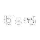 Биде напольное Villeroy & Boch O.Novo 57х36 см (альпийский белый) (54610001) фото 2 Aquada.com.ua