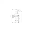 Дозатор для жидкого мыла Axor Citterio (цвет - хром/стекло матовое) (41719000) фото 2 Aquada.com.ua