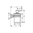 Дозатор cтакан для ванной HANSGROHE Axor Montreux (42019000) фото 2 Aquada.com.ua