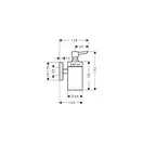 HANSGROHE Диспенсер для жидкого мыла PuraVida (41503000) фото 2 Aquada.com.ua