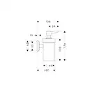 Дозатор жидкого мыла Hansgrohe Logis Classic (цвет - хром, керамика белая), емкость 125 мл (41614000) фото 2 Aquada.com.ua