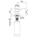 Дозатор для мыла врезной в столешницу Imprese Podzima zrala (ZMK02170830) фото 2 Aquada.com.ua