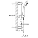 Grohe Euphoria Душевой гарнитур со штангой, хром (27266001)