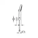 GROHE Душовий набір 4 режими струменю Power&Soul Cosmopolitan 130  (27741000) фото 2 Aquada.com.ua