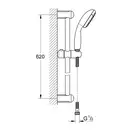 GROHE Душовий гарнітур, 1 режим струменю New Tempesta 100  (27853001) фото 4 Aquada.com.ua