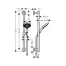 Душевой гарнитур Hansgrohe Raindance Select S 120 3jet (цвет - хром) (26321000) фото 2 Aquada.com.ua