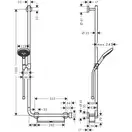 Hansgrohe Raindance Select S 120 Душевой набор, хром (26324000)