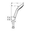 Hansgrohe Croma Select E Душевой набор, белый/хром (26412400)