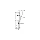 Душевая система Hansgrohe Croma Select S (цвет - хром/белый) (26564400) фото 2 Aquada.com.ua