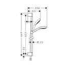 Hansgrohe Croma Select S Душевой набор, белый/хром (26564400)