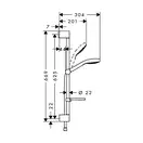 Hansgrohe Croma Select E Vario Душевой набор, белый/хром (26582400)