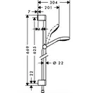 Душовий набір Hansgrohe Croma Select E 1jet, білий / хром (26584400)