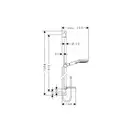 Душевой гарнитур Hansgrohe Raindance Select 120 3jet EcoSmart 9 л/мин со штангой 90 см и мыльницей (цвет - хром) (26623000) фото 2 Aquada.com.ua