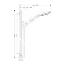 HANSGROHE Душевой гарнитур Raindance Select S 150 3jet со штангой 90 см (цвет - хром) (26626000) фото 2 Aquada.com.ua