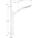 Душовий набір Hansgrohe Raindance Select S 150 3jet, хром (26626000)