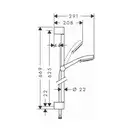 Hansgrohe Crometta 100 Vario 65 Душевой набор, белый/хром (26651400)