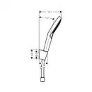 HANSGROHE Душевой набор Raindance Select S 120 Porter (26721400) фото 2 Aquada.com.ua