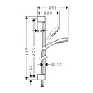 HANSGROHE MyClub Multi Душевой набор 0,65м (26753400) фото 2 Aquada.com.ua