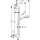 HANSGROHE MyClub Vario EcoSmart Душевой набор 0,65м (26757400) фото 4 Aquada.com.ua