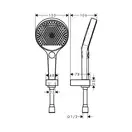 Hansgrohe Rainfinity 130 3Jet Душевой набор, хром (26851000)