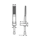 Душовий набір, Hansgrohe Rainfinity 100 1jet Porter (26856000)