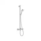 Душевой гарнитур с термостатом Hansgrohe Croma Select E (цвет - хром/белый) (27248400) фото 1 Aquada.com.ua