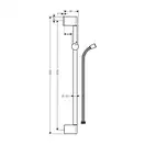 Hansgrohe Crometta Unica Штанга для душа, хром (27615000)