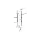 Душевой гарнитур Hansgrohe Raindance Select S (цвет - хром) (27646000) фото 2 Aquada.com.ua