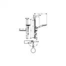 Душевой гарнитур Hansgrohe Raindance Select S (цвет - хром) (27648000) фото 2 Aquada.com.ua