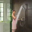 Душевой гарнитур Hansgrohe Raindance Select S PowderRain (цвет - хром), ручной душ 3 типа струи (27667000) фото 2 Aquada.com.ua