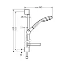 Душевой гарнитур Hansgrohe Croma 100 27717000 фото 2 Aquada.com.ua