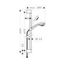 Hansgrohe Crometta 85 Vario Душевой набор, хром (27763000)