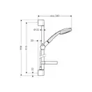 Душевой гарнитур Hansgrohe Croma 100 Multi/UnicaC (27774000) фото 2 Aquada.com.ua