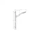 Душевой гарнитур Hansgrohe PuraVida (цвет - белый/хром) (27853400) фото 2 Aquada.com.ua